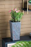 Small Gray Cement Indoor & Outdoor Planter, 7.5 × 15 in