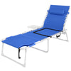 Folding Beach & Pool Lounger with Side Table