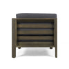 3-Piece Outdoor Loveseat Set with Coffee Table, Acacia Wood