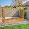 Raised Garden Bed with Trellis and Hanging Roof