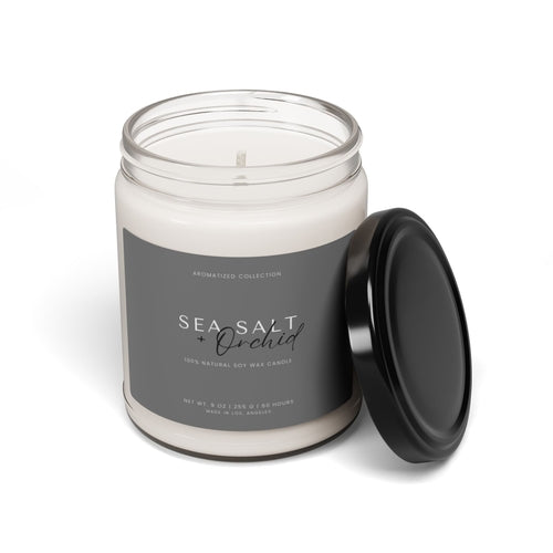 Orchid Sea Salt Scented Soy Candle