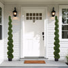 7 ft Spiral Topiary Trees, Artificial Faux Boxwood, Outdoor