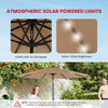 10-Foot Solar LED Patio Umbrella with Tilt