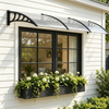 Transparent PC Door Awning Canopy, 120 × 40 in.