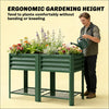 Elevated Raised Garden Bed with Storage Shelf