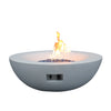 42" Concrete Propane Fire Pit Bowl — Antique White