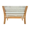 Acacia Wood Lounge Chair with Woven Rope Accents
