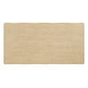 Scalloped Oak Veneer Dining Table with Ribbed Legs, 68.75"