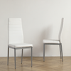 110cm Tempered Glass Dining Table Set with 4 Chairs