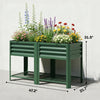 Elevated Raised Garden Bed with Storage Shelf