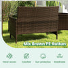 8-Piece Rattan Patio Furniture Set With Cushions