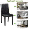 Solid Wood Dining Chair, Set of 4 — Black