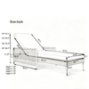 All-Weather PE Rattan Chaise Lounge, Set of 2 — Beige