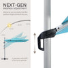 11Ft Cantilever Patio Umbrella 360  Rotation   Integrated Tilting