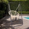 A-Frame Hanging Chair Stand, Powder-Coated Steel, 600 lb Capacity