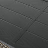 4-Piece PE Wicker Conversation Set with Black Metal Table