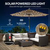Solar LED Patio Umbrella — 9.7 ft