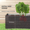 Galvanized Raised Garden Bed, 5' x 3', Dark Grey