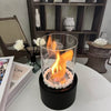 Round Tabletop Bioethanol Fire Bowl — 11 Inch Portable, Indoor/Outdoor