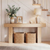63" Farmhouse Console Table with Bottom Storage