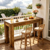 Farmhouse Wooden Bar Table