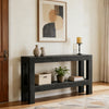 Long Console Table with 2-Tier Shelf