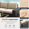 13-Piece All-Weather Wicker Patio Set with Fire Pit Table