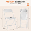 Stackable Cushioned Folding Chair, Indoor/Outdoor