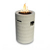 Concrete Propane Fire Column, 40,000 BTU — Beige