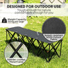 4-Seat Folding Outdoor Bench with Carry Bag