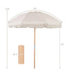 6 Ft Boho Patio Umbrella with Tassels