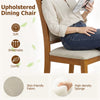 Ergonomic Padded Dining Chair, Rubber Wood Frame (Set of 2)