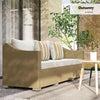 All-Weather Wicker Patio Sofa with Cushions