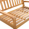 2-Piece Outdoor Teak & Acacia Wood Conversation Set