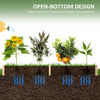 Solid Wood Raised Garden Bed with Two Planter Boxes, 96"