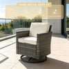PE Wicker Outdoor Swivel Rocker Chair