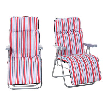 Set of 2 Folding Zero Gravity Sun Loungers