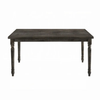 Weathered Grey Rectangular Dining Table, Seats 6
