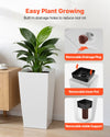 Tapered Planters with Casters — Set of 2