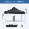10x10 Pop-Up Canopy Tent with Slant Legs, Grey