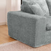 Modern Boucle L-Shaped Sectional Sofa with Two Moveable Ottomans,