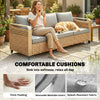Rattan 3-Seater Patio Sofa — Gray