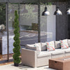 7 ft Spiral Topiary Trees, Artificial Faux Boxwood, Outdoor
