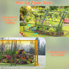 Walk-In Portable Greenhouse with Roll-Up Zipper Door