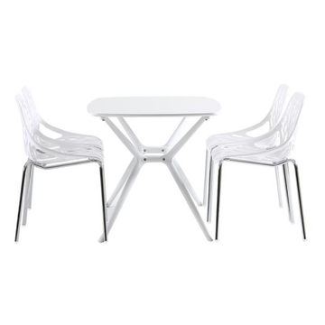 Bird's Nest Lounge Chair, White — Set of 4