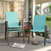 Rust-Resistant Outdoor Dining Chair Set with Teslin Fabric