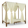 Kenzie Outdoor Daybed with Water-Resistant Curtains