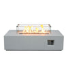 52" Concrete Propane Fire Pit Table — Antique White