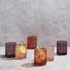 Hobnail Drinking Glasses Venus Colors Beaded Tumbler Drinking Glasses Set Set Of 6-4