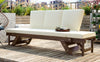 Adjustable Wood Daybed Sofa — Beige